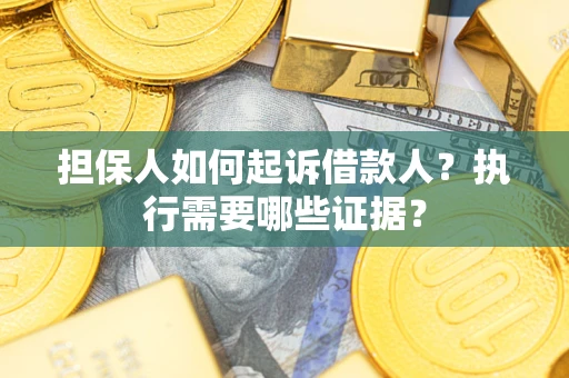 武汉担保人如何起诉借款人？执行需要哪些证据？