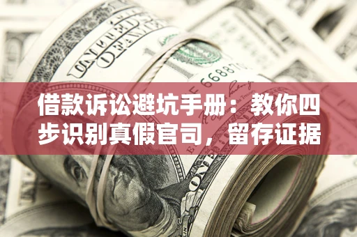 武汉借款诉讼避坑手册：教你四步识别真假官司，留存证据不踩雷