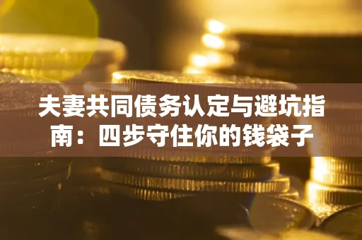 武汉夫妻共同债务认定与避坑指南：四步守住你的钱袋子