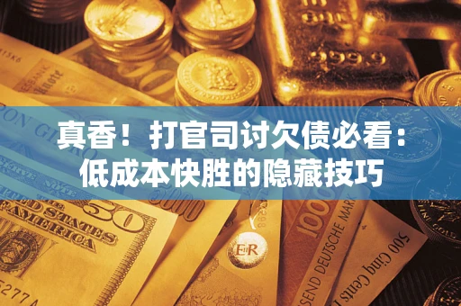 武汉真香！打官司讨欠债必看：低成本快胜的隐藏技巧