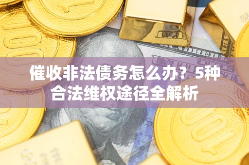 武汉催收非法债务怎么办？5种合法维权途径全解析