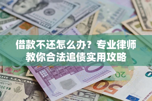 武汉借款不还怎么办？专业律师教你合法追债实用攻略