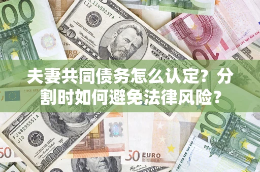 武汉夫妻共同债务怎么认定？分割时如何避免法律风险？
